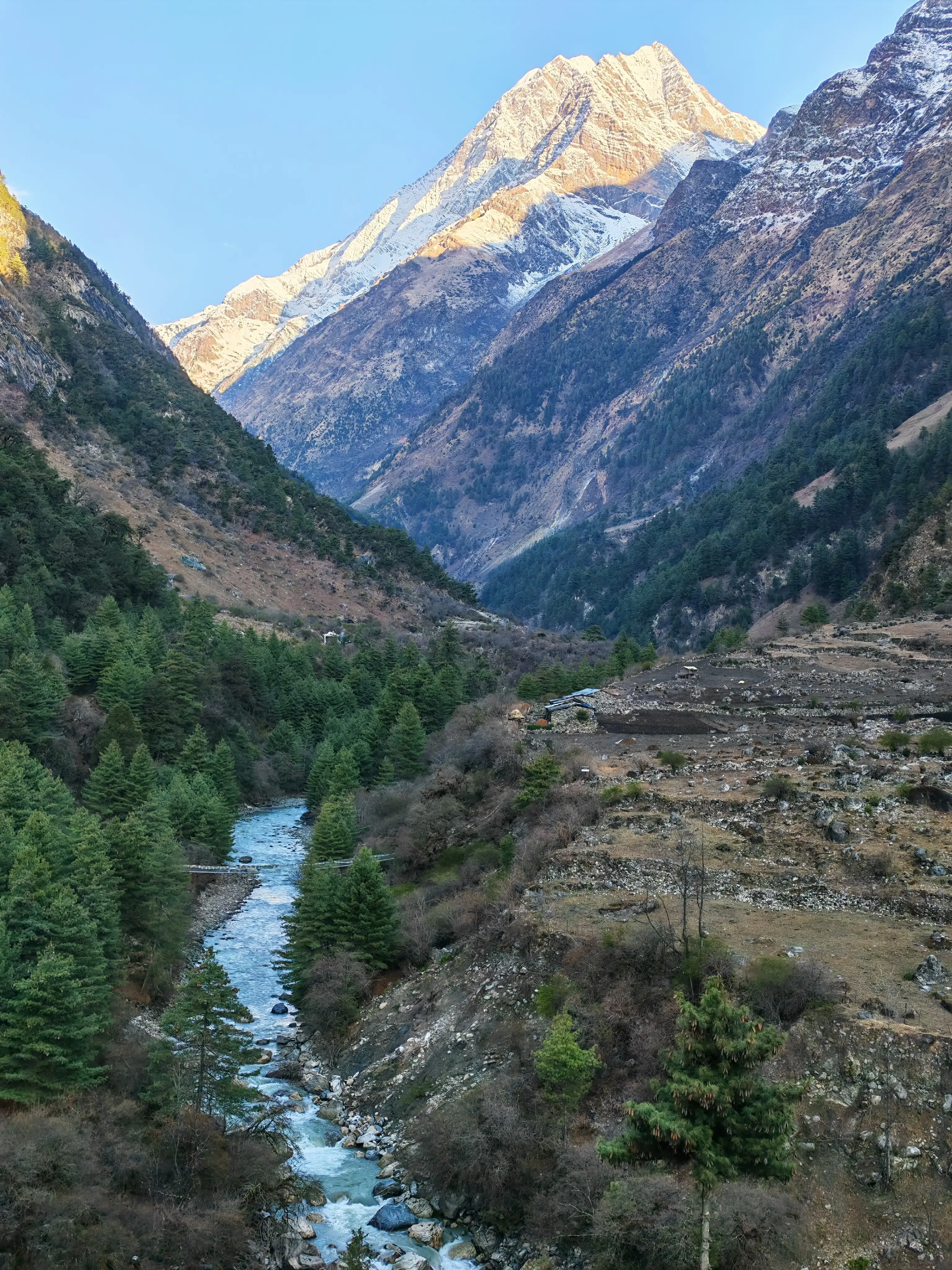 View from Namrung teahouse